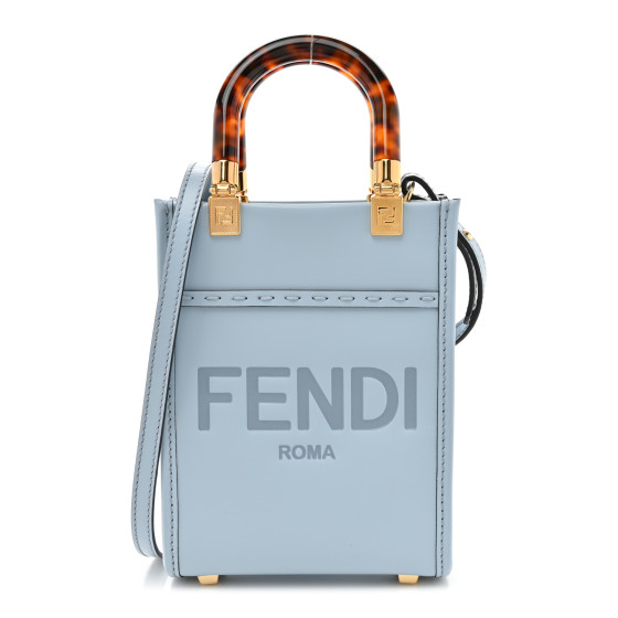 FENDI Vitello King Plexiglass Logo Embossed Mini Fendi