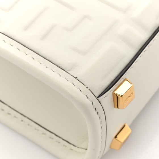 【送料&関税込】Printed Plexiglass And l Forever Fendi N FENDI Vitello Plexiglass FF Embossed Medium Fendi Sunshine