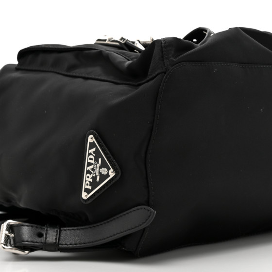 Prada Black Nylon Studded Vela Backpack | myGemma | Item #128192