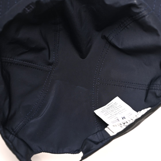 HERMES Nylon Reversible Roger Cap M Black Marine 1120882