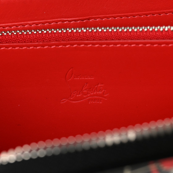 CHRISTIAN LOUBOUTIN Patent Loubitag Graffiti Panettone Zip
