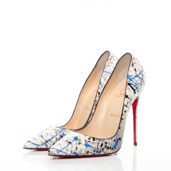 【SI】 Christian Louboutin パンプス パイソン 極美品！クリスチャンルブタン パイソンパンプスサイズ36.5