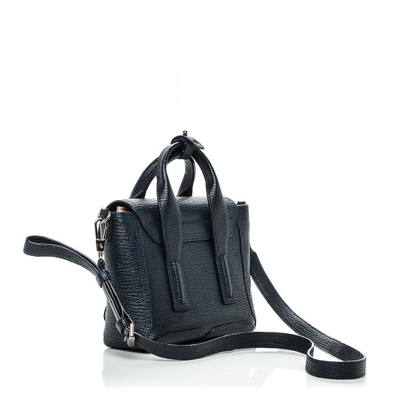 3.1 PHILLIP LIM Textured Calfskin Mini Pashli Satchel Ink