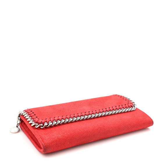 折りたたみ財布 STELLA MCCARTNEY FALABELLA SMALL WALLET IN SHAGGY DEER Stella McCartney Mini Falabella Shaggy Deer Wallet on Chain