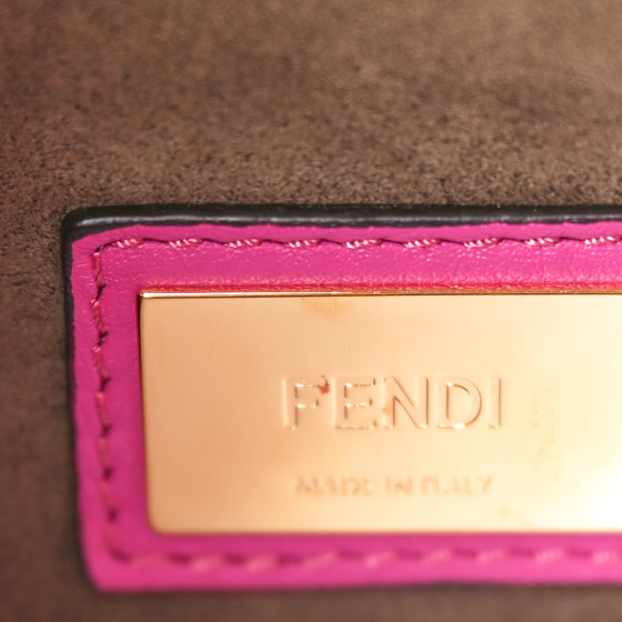 大人 可愛い 服  FENDI Vitello Seta Medium Peekaboo Iconic Satchel Magenta テープ・マスキングテープ