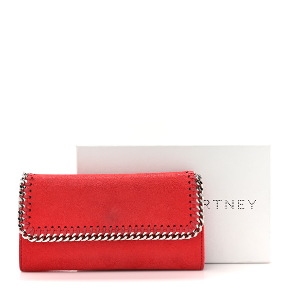 折りたたみ財布 STELLA MCCARTNEY FALABELLA SMALL WALLET IN SHAGGY DEER Stella McCartney Falabella Mini Shaggy Deer Wallet on Chain