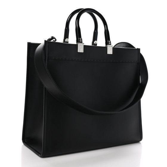 FENDI Vitello King Plexiglass Medium Fendi Sunshine Shopper