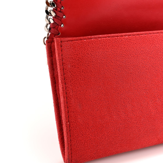 折りたたみ財布 STELLA MCCARTNEY FALABELLA SMALL WALLET IN SHAGGY DEER Women Black Falabella Small Flap Wallet | Stella McCartney US