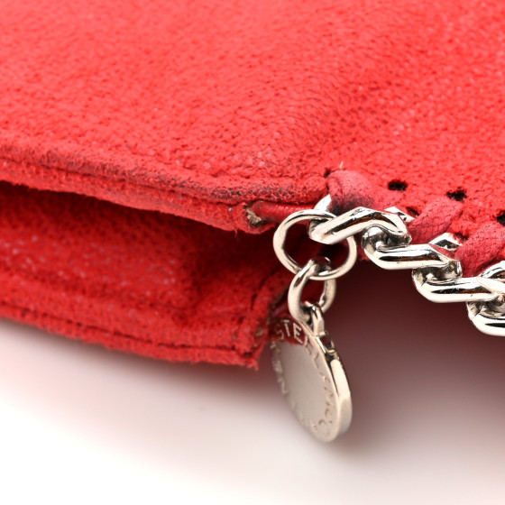 折りたたみ財布 STELLA MCCARTNEY FALABELLA SMALL WALLET IN SHAGGY DEER Stella McCartney Mini Falabella Shaggy Deer Wallet on Chain