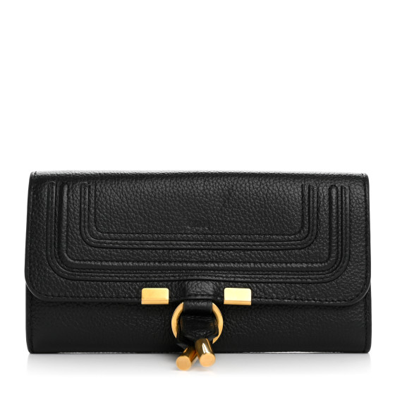 Chloe(クロエ)☆Marcie Continental Flap Wallet 長財布 CHLOE Calfskin Marcie Continental Flap Wallet Black 1644830