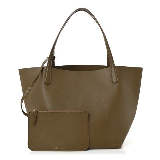 MANSUR GAVRIEL Supple Calfskin Everyday Soft Tote Bamboo