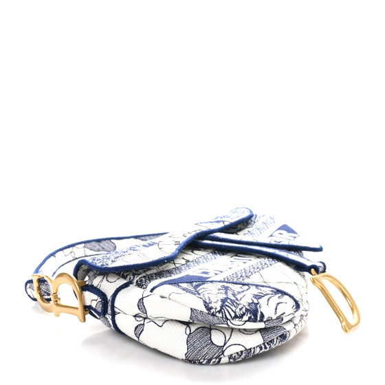 ボディバッグ・ウエストポーチ Dior blue butterfly saddle bag Christian Dior Butterfly Saddle Bag - Blue Shoulder Bags