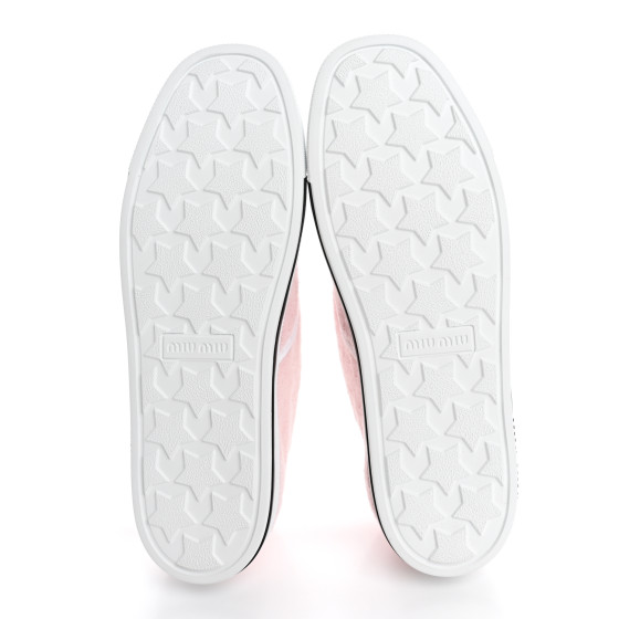MIU MIU Terry Cloth Low Top Sneakers 37.5 Alabastro 1641931