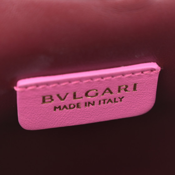 BULGARI ピンク レザー ハンドバッグ BVLGARI × AMBUSH セルペンティ ベルトバッグ ボディバッグ