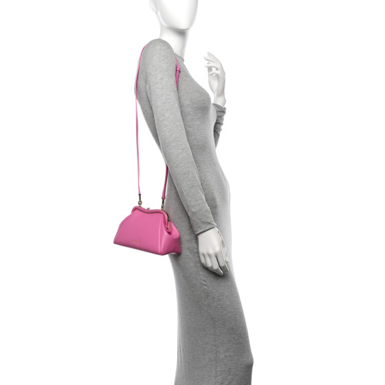 BULGARI Nappa Serpentine Clutch With Strap Pink 1646035