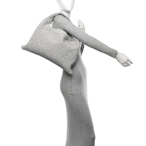 トートバッグ BOTTEGA VENETA Suede Small Hop Shoulde BOTTEGA VENETA Suede Intrecciato Small Hop Sterling 1643096