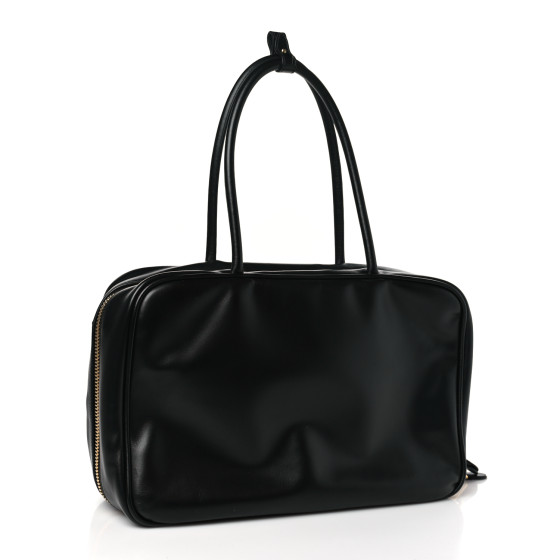 MIU MIU Soft Calf Softy Beau Top Handle Bag Black 1449999