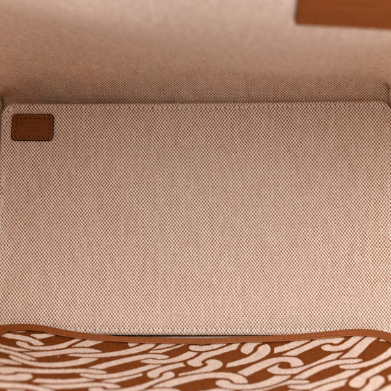 HERMES H Plume Canvas Swift Printed Maillons & Co Steeple 25