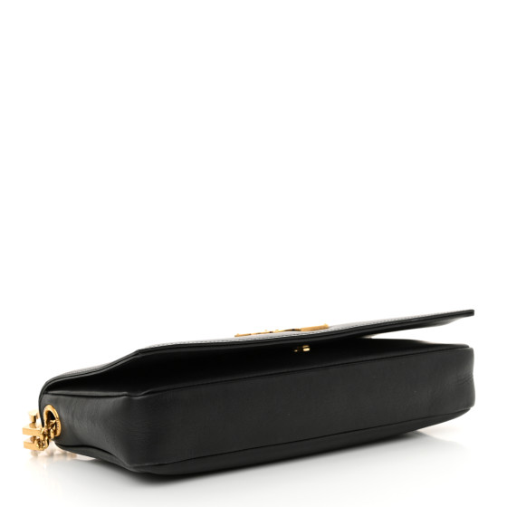 SAINT LAURENT Lambskin Monogram Kate 99 Baguette Shoulder