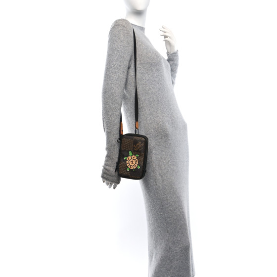 【TTGD】TORTOISE POUCH【BLACK】 LOUIS VUITTON X NIGO Giant Damier Ebene Tortoise Double