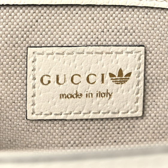 GUCCI X ADIDAS Textured Dollar Calfskin Web Trefoil Mini