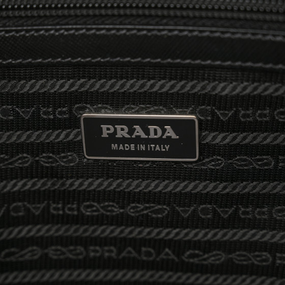 PRADA Tessuto Nylon Saffiano Metal Triangle Logo Work Bag