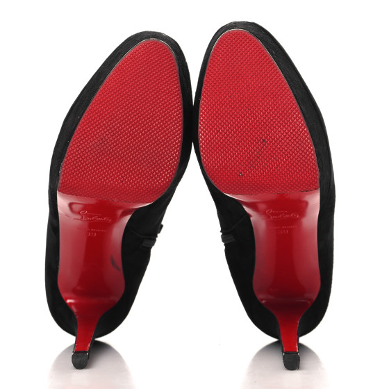 CHRISTIAN LOUBOUTIN Veau Velours Bianca 130 Ankle Booties 39