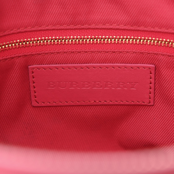 BURBERRY Haymarket Check Bow Tie Crossbody Bag Pink 1682192