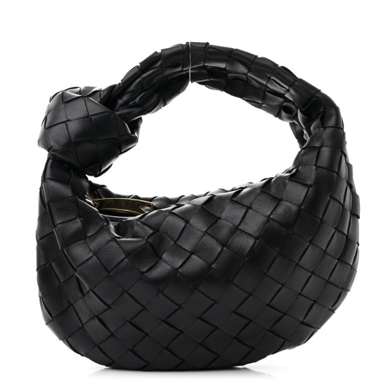 ハンドバッグ BOTTEGA VENETA MINI JODIE HANDBAG IN INTRECCIATO NAPPA BOTTEGA VENETA Nappa Intrecciato Mini Jodie Black 1682584