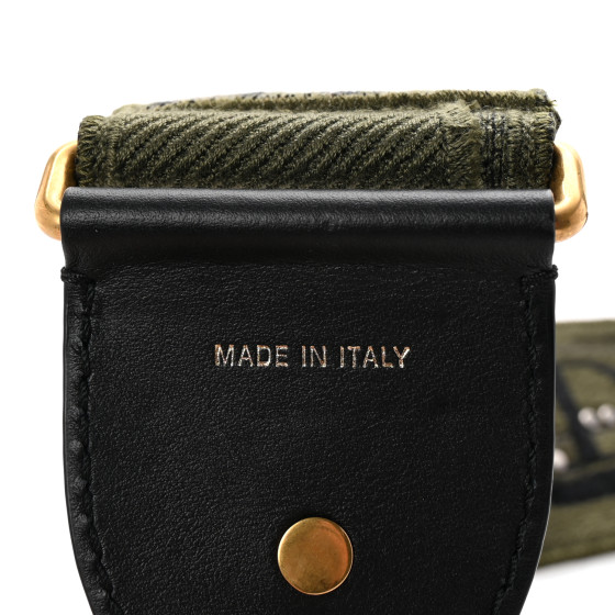 CHRISTIAN DIOR Canvas Embroidered Studded Camouflage