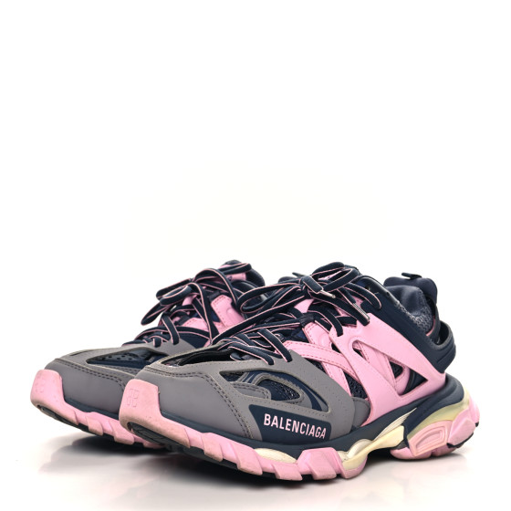 関税込【BALENCIAGA】10XL mesh sneakers Gray/Pink BALENCIAGA Mesh TPU Worn Out Effect Womens 10XL Sneakers 40