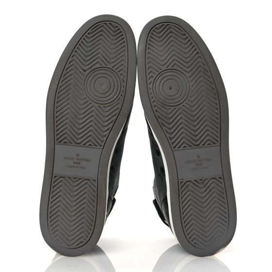 LOUIS VUITTON Calfskin Monogram Eclipse Mens Rivoli High Top