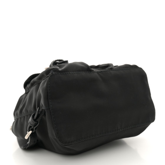 PRADA Nylon Vela Mini Crossbody Backpack Black 1680109