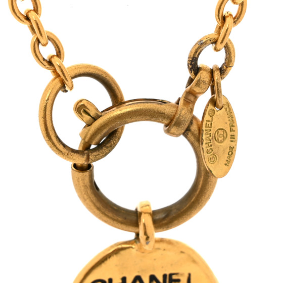 CHANEL 31 Rue Cambon Paris CC Necklace Gold 1677256
