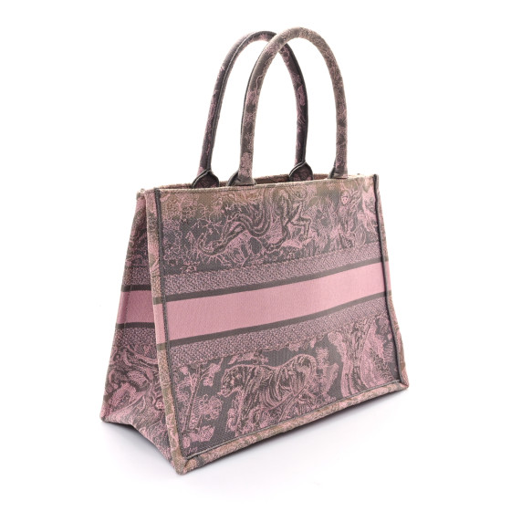 CHRISTIAN DIOR Canvas Embroidered Medium Dioriviera Toile De