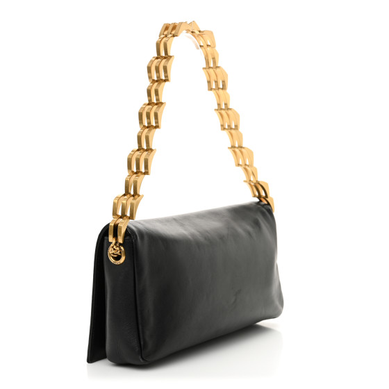 SAINT LAURENT Lambskin Monogram Kate 99 Baguette Shoulder