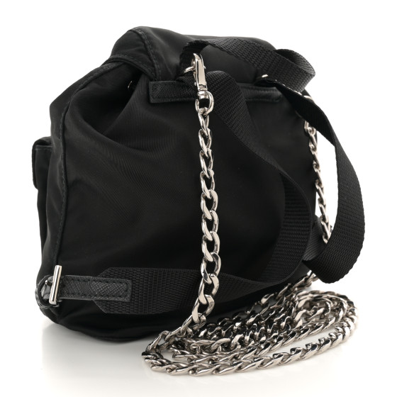 バッグ PRADA Back packs black tessto nylon PRADA Nylon Vela Mini Crossbody Backpack Black 1680109