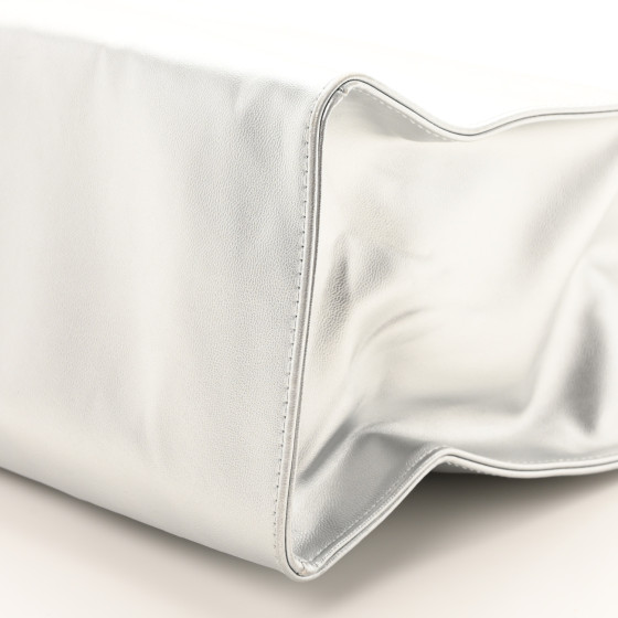 トートバッグ Telfar Shopping Bag Small White in Vegan Leather with Silver Telfar Small White Shopping Bag – SERENDIPITY