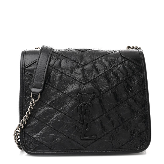 ショルダーバッグ・ポシェット SAINT LAURENT 25SS BLACK MONOGRAM NIKI SADDLE VESACE BAG Saint Laurent Niki Saddle Bag | Black | FARFETCH