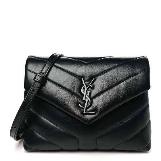 バッグ YSL SAINT LAURENT Calfskin Y Quilted Monogram Monochrome Toy