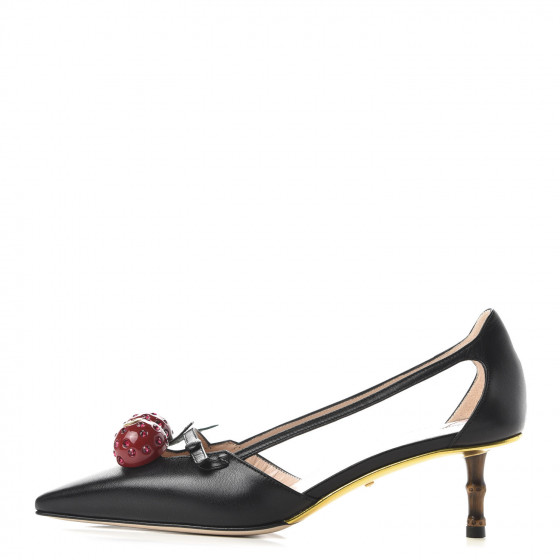 靴 GUCCI Cherry Bamboo Heels 38 1/2 GUCCI Cherry Bamboo Heels 38 1/2