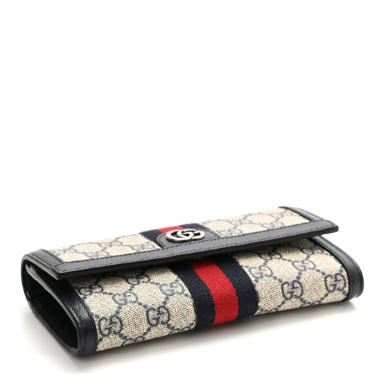 【GUCCI】Ophidia GG Supreme ウォレット Gucci GG Supreme Web Ophidia Zip Around Wallet
