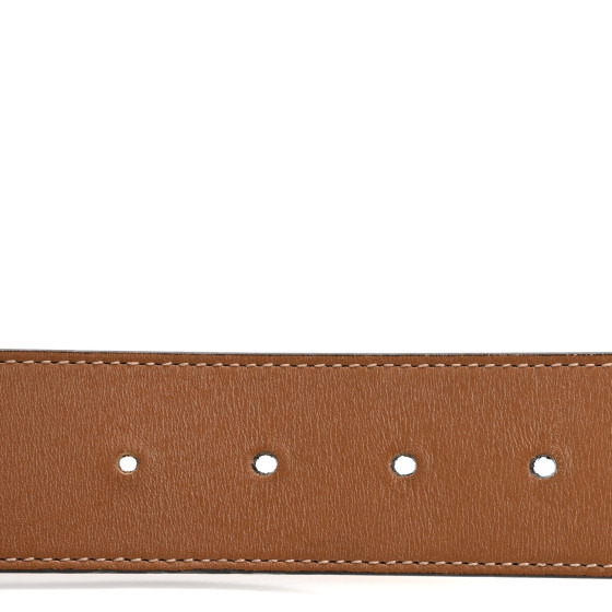GUCCI Calfskin Double G 40mm Belt 80 32 Tan 1681695