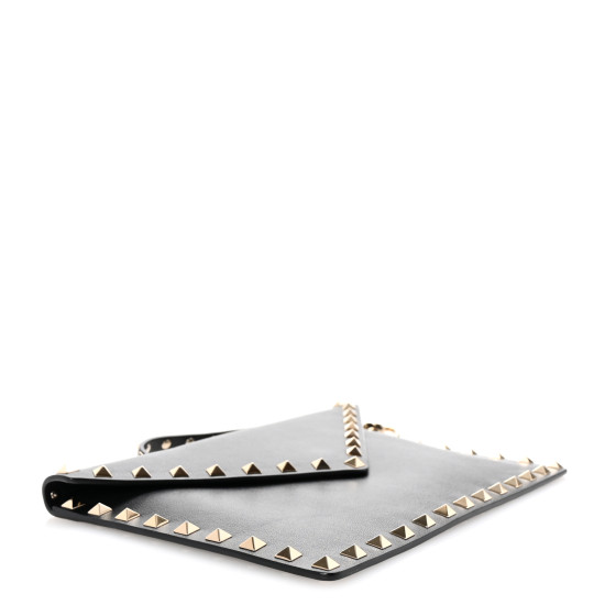 VALENTINO GARAVANI Vitello Medium Rockstud Envelope Flat