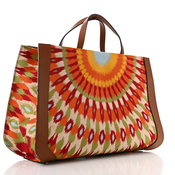 ★ヴァレンティノ Valentino Carmen Multicolor Tote Bag Multi Valentino Tri Color Polka Dot Leather Carmen Shopper Tote