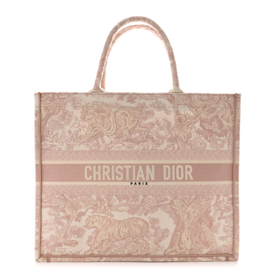 CHRISTIAN DIOR Canvas Toile De Jouy Embroidered Large Book