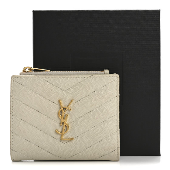 ☆人気☆【SAINT LAURENT】☆Monogram zipped card holde.r☆ Monogram zipped leather wallet in black - Saint Laurent