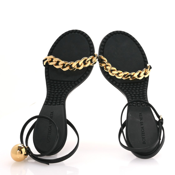 Bottega Veneta ドット サンダル BOTTEGA VENETA Lambskin Dot 100mm Sandals 40 Black 1676910