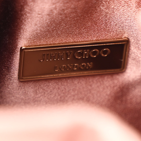 ★JIMMY CHOO★ BONNY Satin Top handle【完売前に!】 JIMMY CHOO Satin Crystal Embellished Top Handle Bon Bon Bag