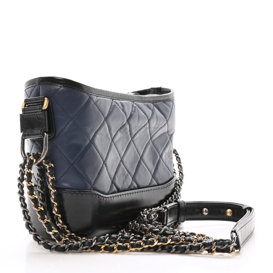 CHANEL Gabrielle De Chanel Small Hobo Bag Navy ヴィンテージ2 Auth CHANEL Gabrielle de Chanel Hobo Bag Shoulder Tweed